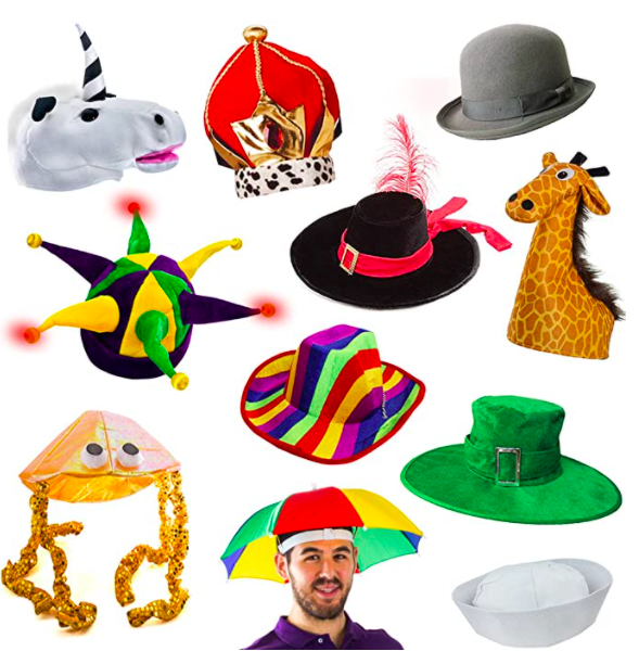 Fun Hats for Teaching English Online Props